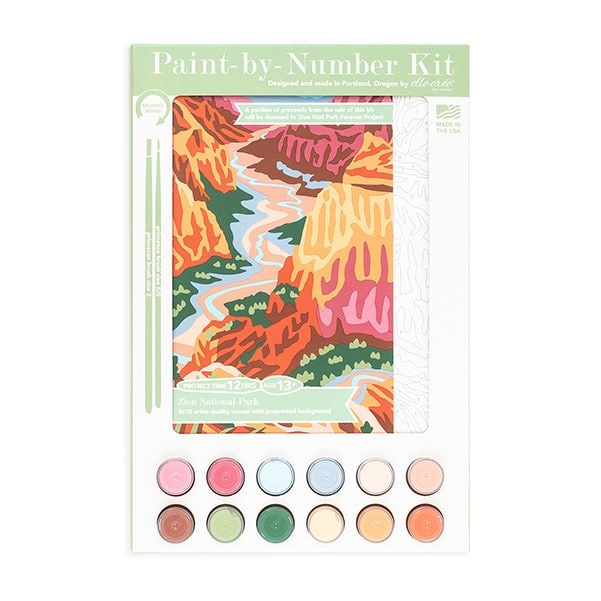 paint by number Zion national park