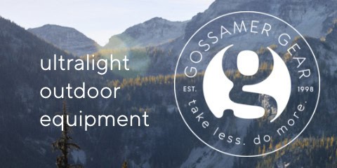 ultralight outdoor equipment - gossamer gear