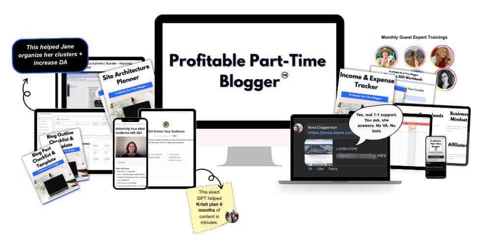 profitable part time blogger