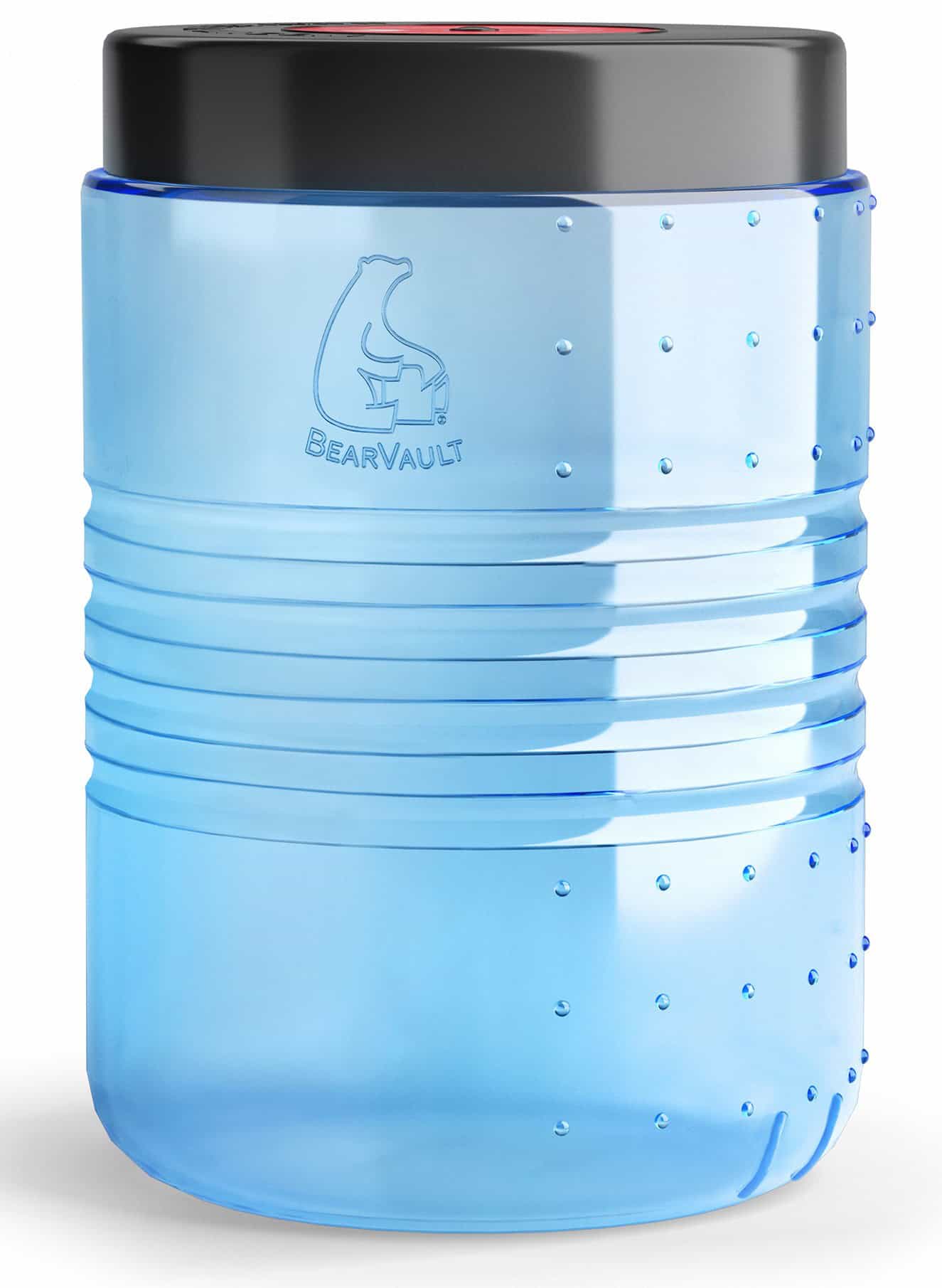 image of the blue bear canister.
